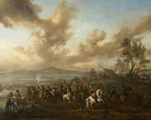 Le défilé du duc de Vendôme, 1655, Philips Wouwerman