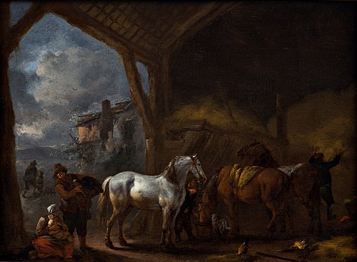 L'Ecurie flamande, 1650, Philips Wouwerman