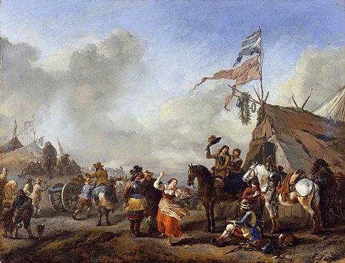 A Camp Scene, 1655, Philips Wouwerman
