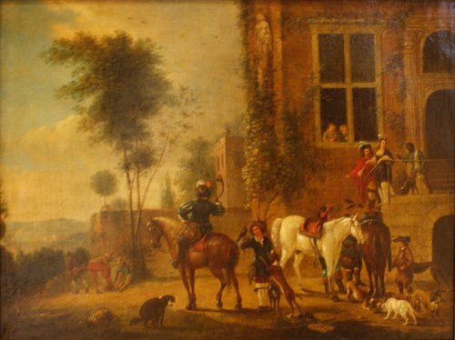 Зборы на паляванне, , Philips Wouwerman