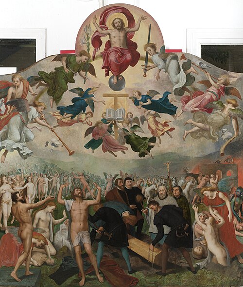 The Last Judgement and the burial of the dead, 1565, Bernard van Orley