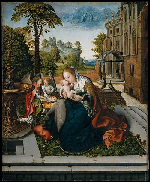 Virgin and Child with Angels, 1518, Bernard van Orley