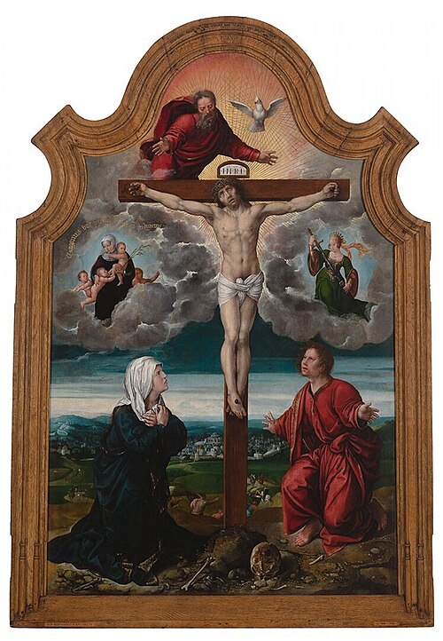 Crucifixion with the Virgin and Saint John, 1525, Bernard van Orley