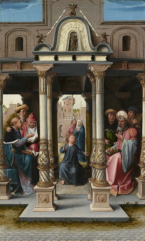 Christ among the Doctors [obverse], 1513, Bernard van Orley
