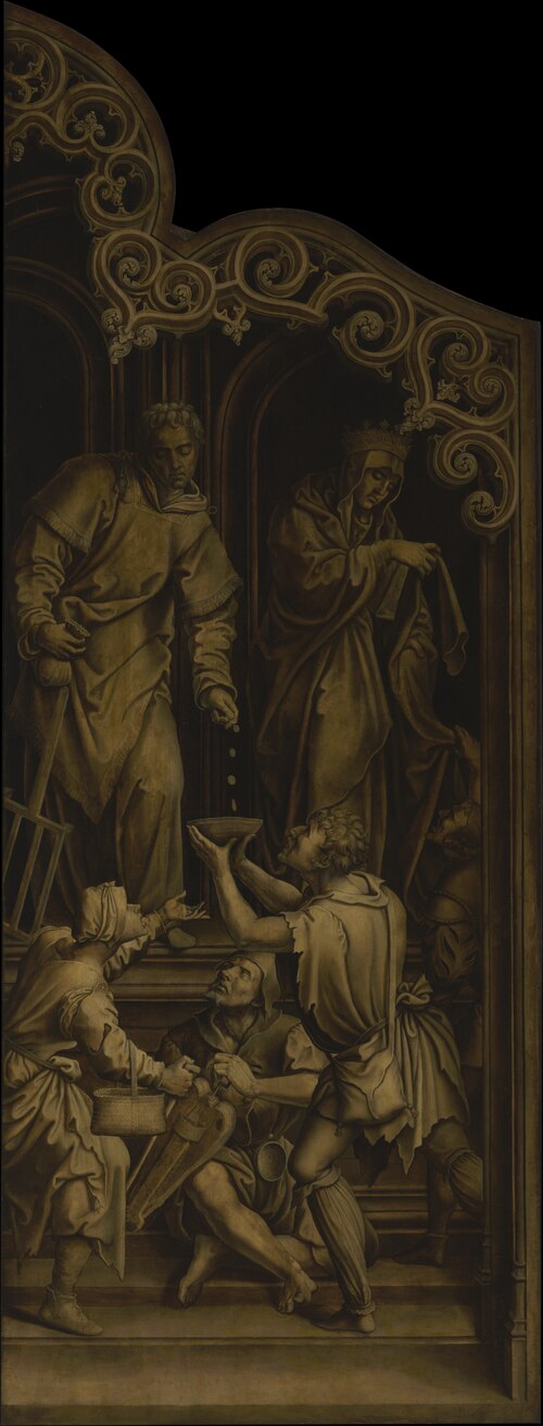 Saint Laurens and Saint Elizabeth, 1521, Bernard van Orley