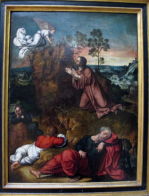 Le Christ au jardin des oliviers, 1600, Bernard van Orley