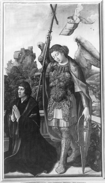 The Archangel Michael with donor, 1525, Bernard van Orley