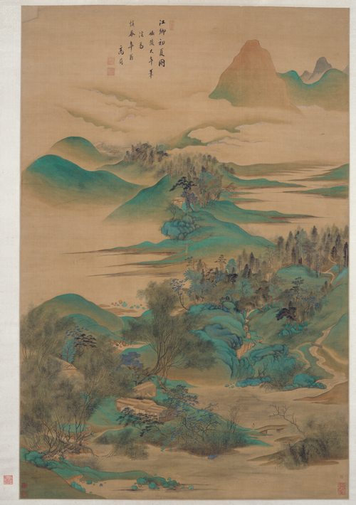 高简江乡初夏图轴, , Gao Jian