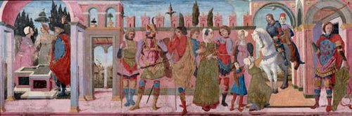 The Justice of Trajan and the widow, 1500, Francesco del Cossa