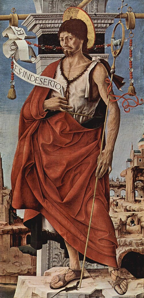 St John the Baptist, 1470, Francesco del Cossa