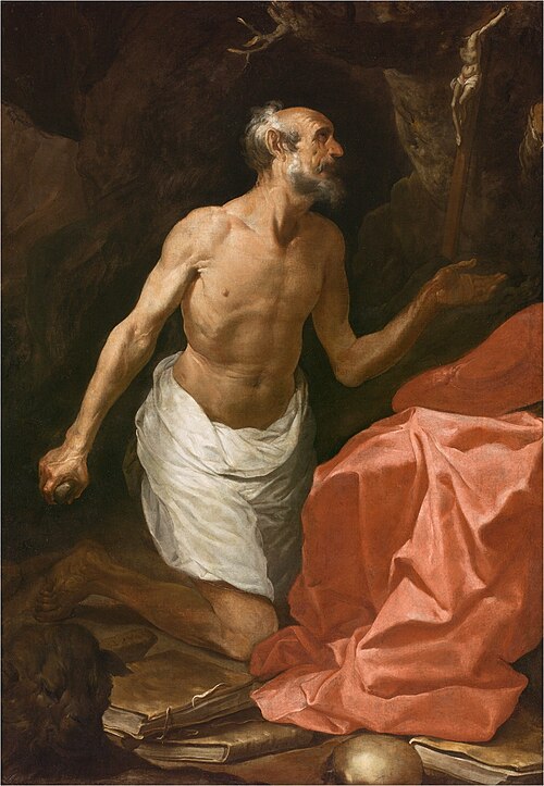 San Jerónimo penitente, 1650, Francisco de Herrera le Vieux