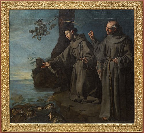 St. Anthony Preaching to the Fishes, 1630, Francisco de Herrera le Vieux