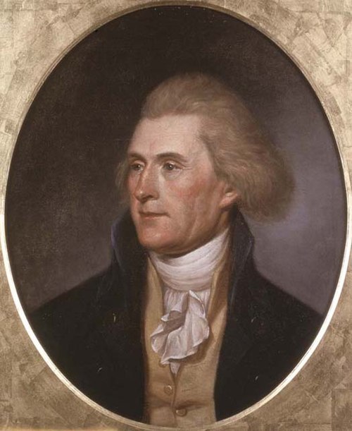 Portrait of Thomas Jefferson, 1791, Charles Willson Peale