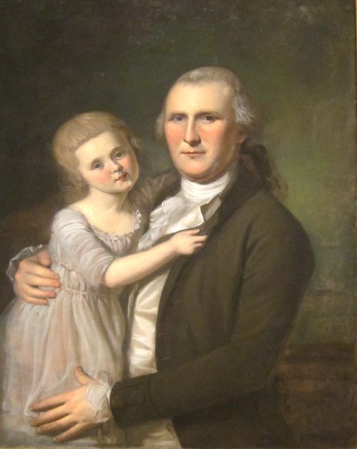 James Crawford and Daughter, 1800, Charles Willson Peale