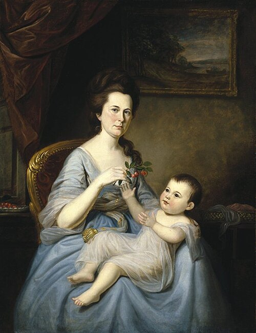 Mrs. David Forman and Child, 1785, Charles Willson Peale