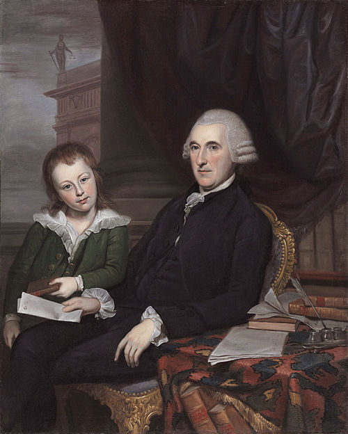 Portrait of Chief Justice Thomas McKean and His Son, Thomas McKean, Jr., 1787, Charles Willson Peale