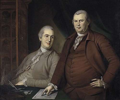 Gouverneur Morris and Robert Morris, 1783, Charles Willson Peale