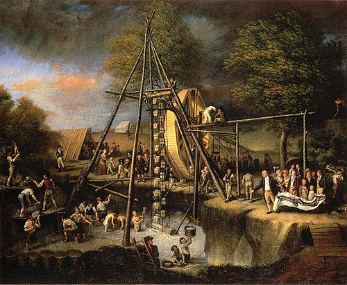 The Exhumation of the Mastadon, 1806, Charles Willson Peale
