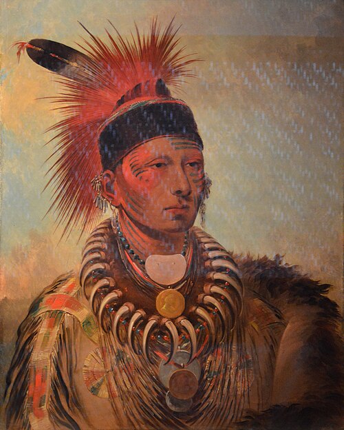 Mu-hu-she-kaw (Le nuage blanc), 1846, George Catlin