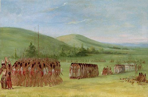 Ball-Play Dance, 1834, George Catlin