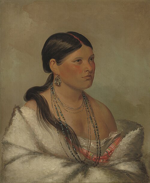 The Female Eagle - Shawano, 1830, George Catlin