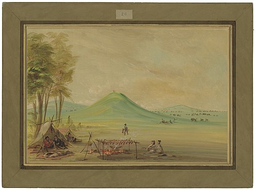 Expedition Encamped on a Texas Prairie.  April 1686, 1847, George Catlin