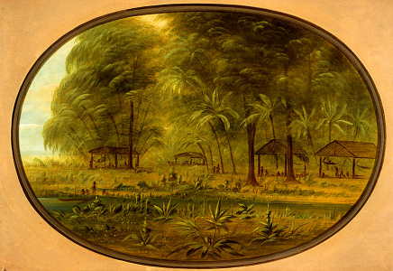 A Caribbe Village in Dutch Guiana, 1861, George Catlin