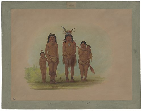Four Sepibo Indians, 1861, George Catlin