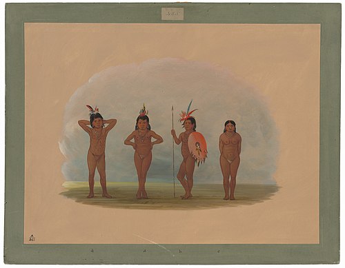 Four Zurumati Children, 1861, George Catlin