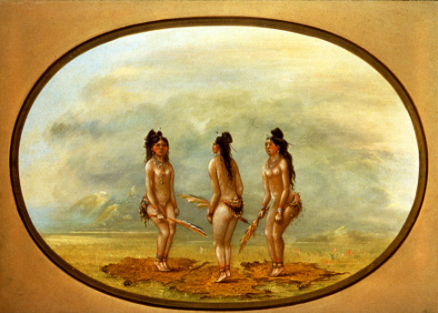The Handsome Dance - Goo-a-give, 1866, George Catlin