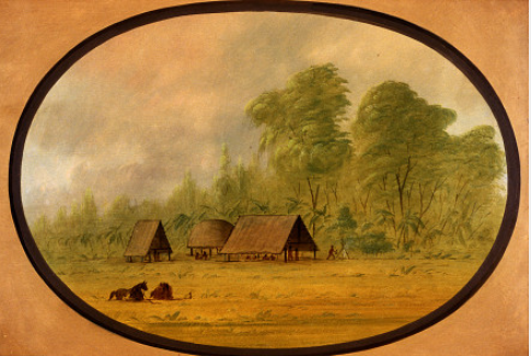 Pacapacurus Village, 1873, George Catlin