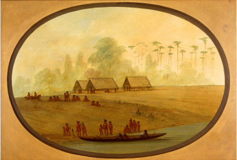 Painting the Lengua Chief, 1872, George Catlin