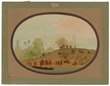 A Small Lengua Village, 1861, George Catlin
