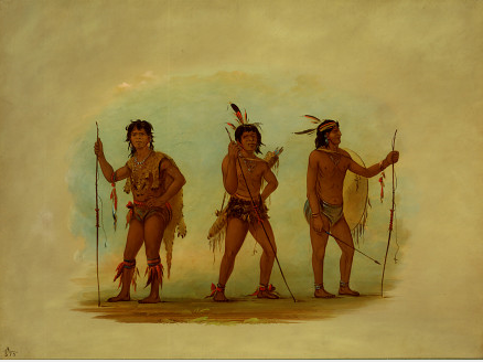 Three Chaymas Men, 1863, George Catlin
