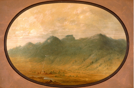 View of the Crystal Mountains, Brazil, 1864, George Catlin