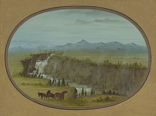 Falls of the Snake River, 1872, George Catlin