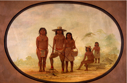 Five Maya Indians, 1871, George Catlin