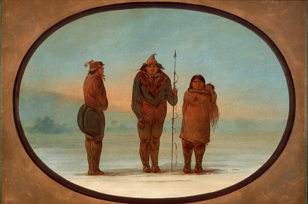Three Esquimaux, 1862, George Catlin
