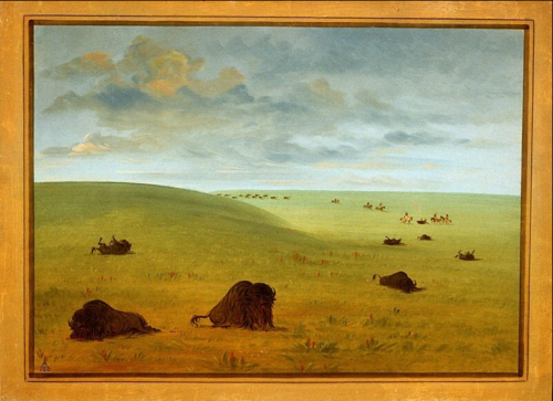 After the Buffalo Chase - Sioux, 1873, George Catlin