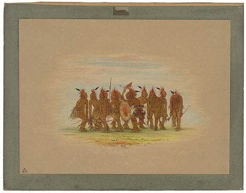 Amusing Dance - Saukie, 1861, George Catlin