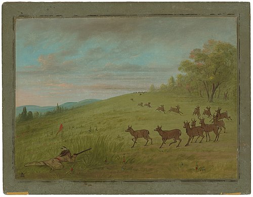 Antelope Shooting - Assinneboine, 1861, George Catlin
