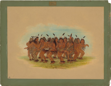 Bear Dance - K'nisteneux, 1861, George Catlin