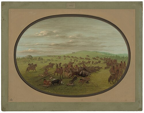 Camanchees Moving, 1861, George Catlin