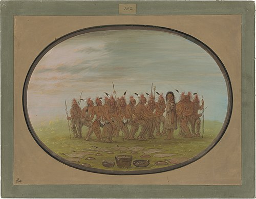 Dance to the Berdache - Saukie, 1835, George Catlin