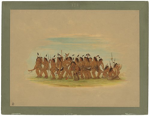 Dog Dance - Sioux, 1861, George Catlin
