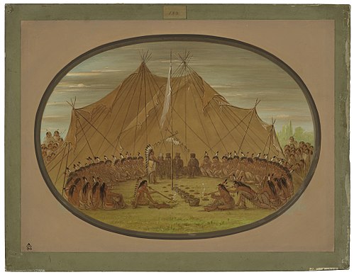 A Dog Feast - Sioux, 1861, George Catlin