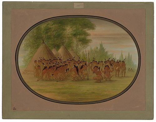 Eagle Dance - Choctaw, 1865, George Catlin