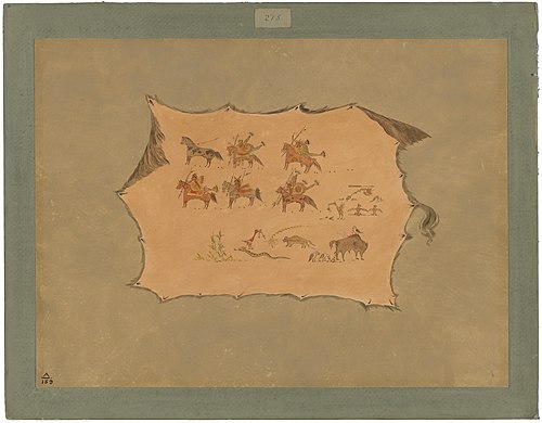 Facsimile of a Pawnee Doctor's Robe, 1861, George Catlin