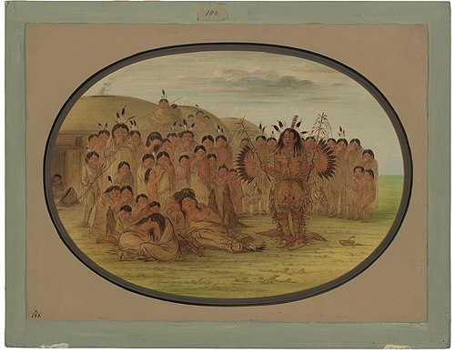 A Mandan Medicine Man, 1861, George Catlin