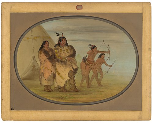 Ojibbeway Indians, 1861, George Catlin